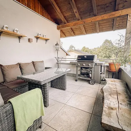 Wolke 7, Luxus Apartment, Kingsizebett, Kamin, Terrasse Mit Grill, Garten * Kiefersfelden
